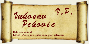 Vukosav Peković vizit kartica